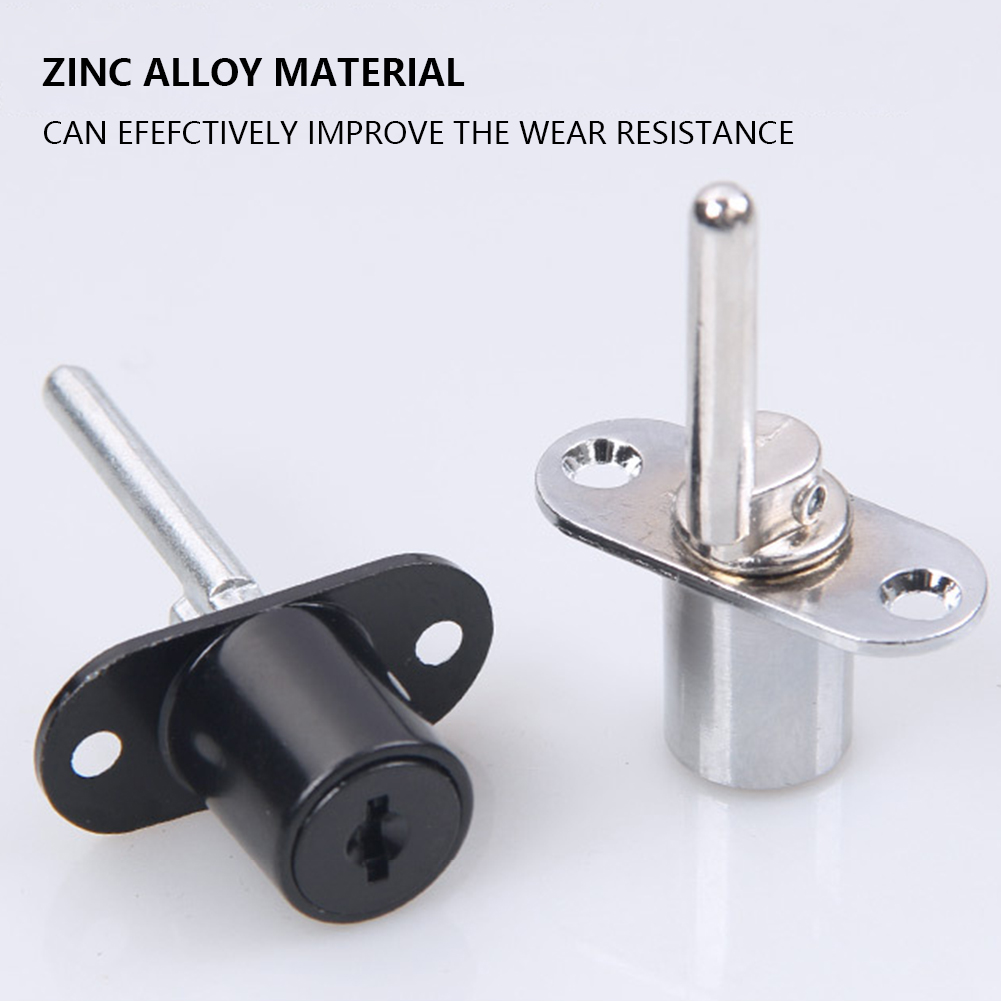 Furniture Hardware In China - 16/19mm Zinklegierung Schreibtischschubladen-Schlösser, Dreifach-Zylinder-Schloss mit Schlüsseln,