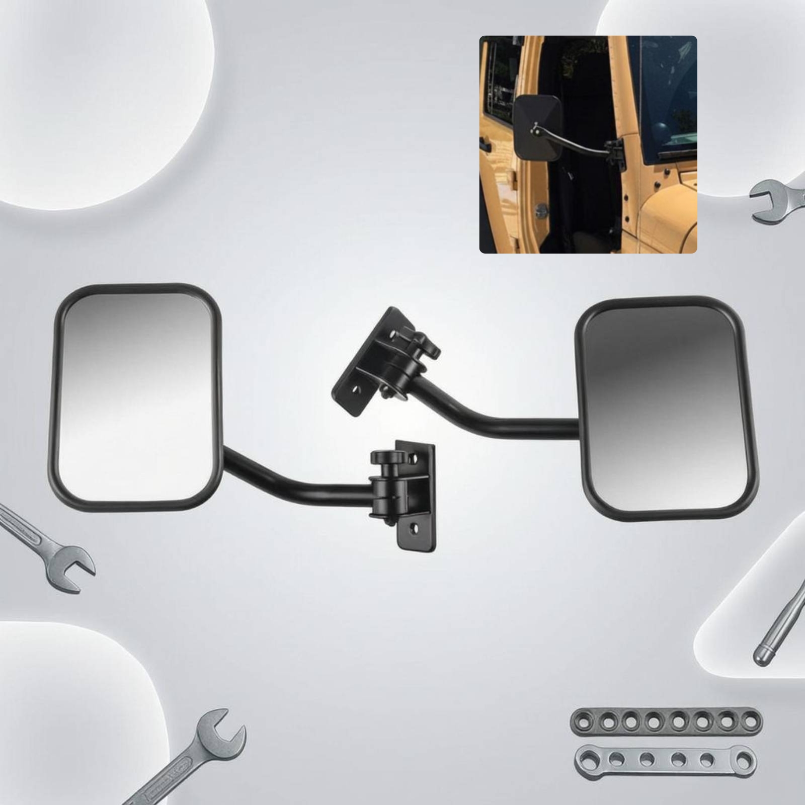 Furniture Hardware Fitting - Verstellbarer Offroad-Türspiegel mit breitem Sichtfeld für