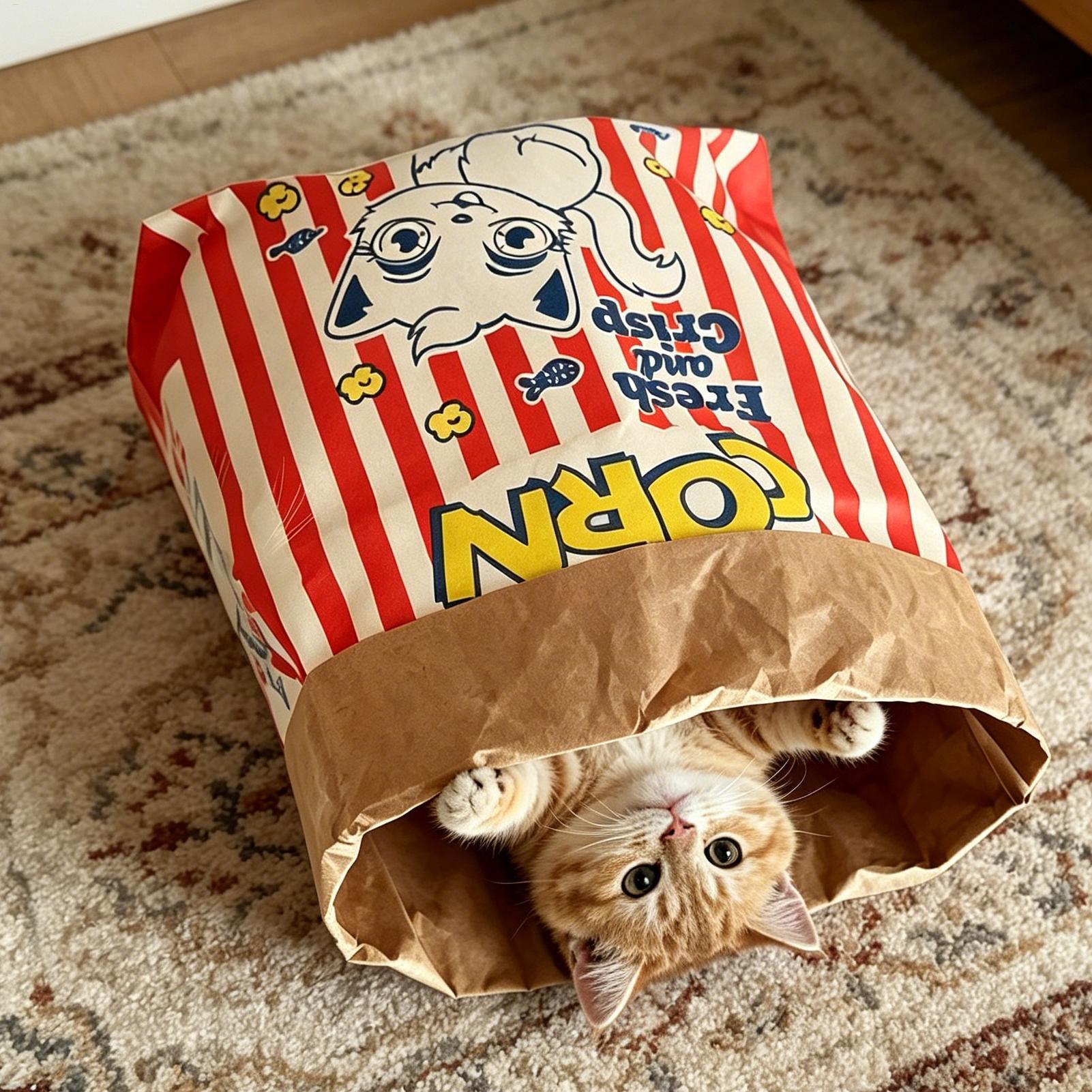 Furniture Hardware For Bed - Crinkle Cat Bag Faltbarer interaktiver Crinkle-Sack
