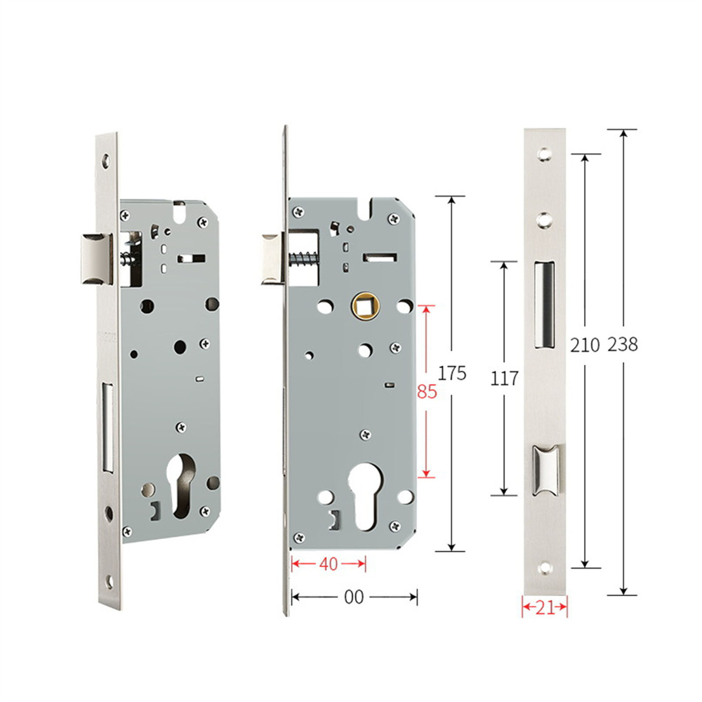 Furniture Hardware Fitting - 1 PCS 8520/8525/8530/8535 Metall Türschloss Edelstahl