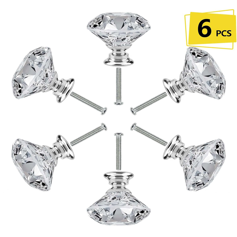 Furniture Hardware Suppliers - 6-teiliges Schrankknopf-Set mit Schrauben, 30 mm,
