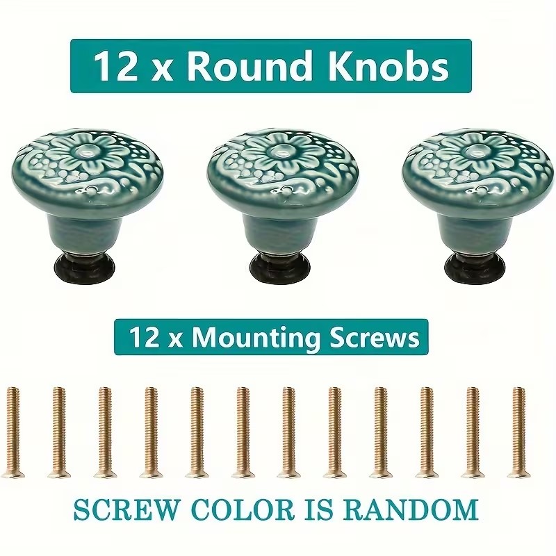 12 Stück Keramik-Schrankknöpfe – Furniture Hardware Suppliers Bewertung und Preis