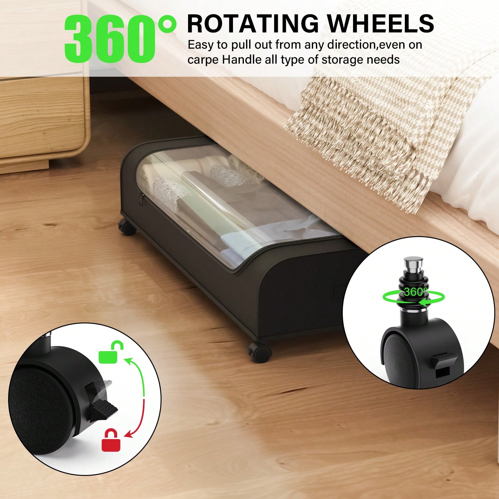 Unterbett-Aufbewahrungsbox mit – Furniture Hardware For Bed Bewertung und Preis